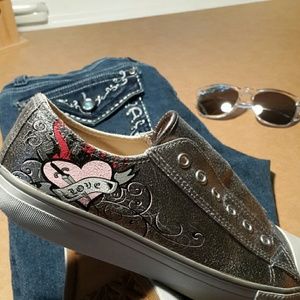 Steve Madden Silver Sneakers